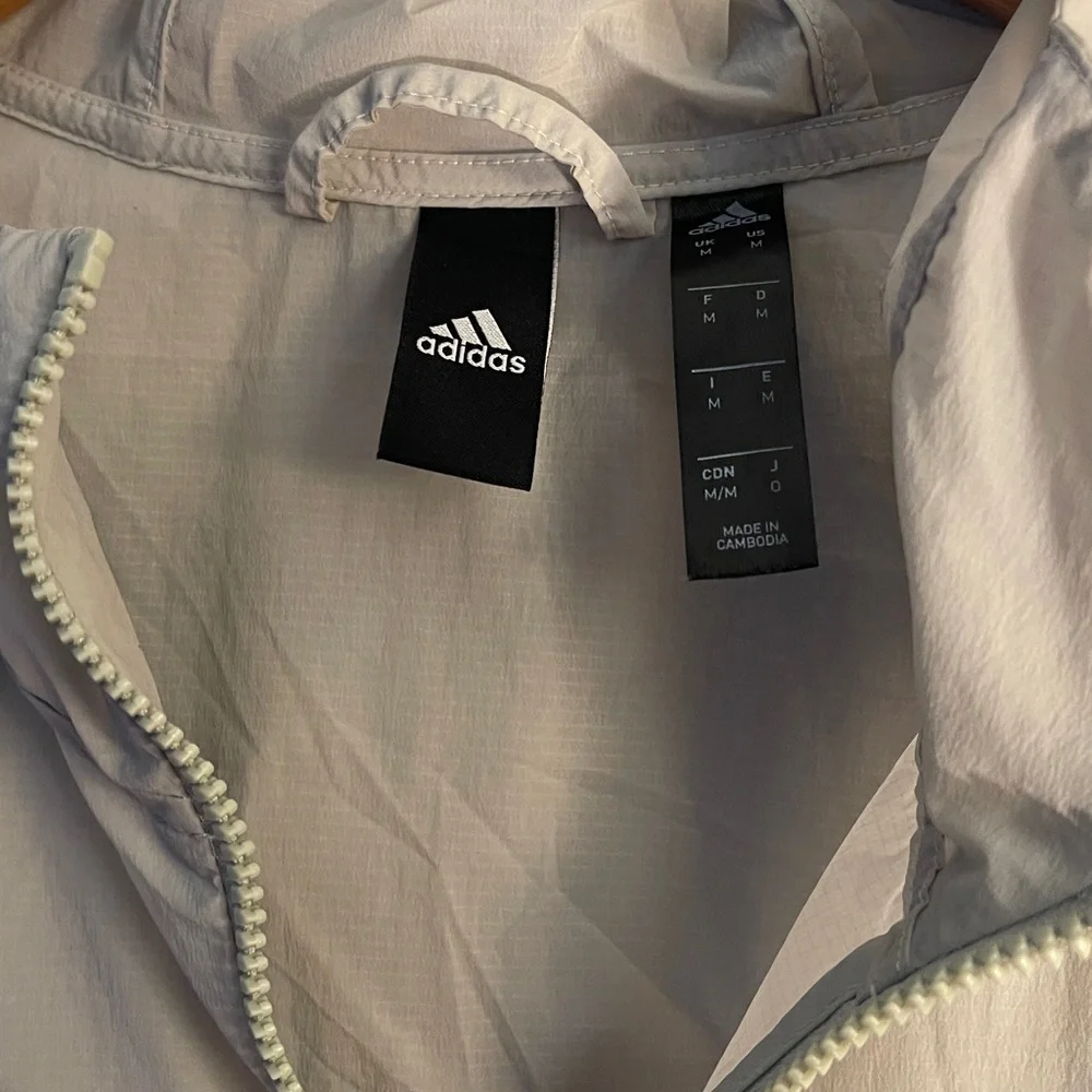 Adidas M Bosc Mesh Jacket Tan Black Medium Coat Hood And Pockets
